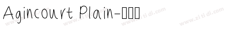 Agincourt Plain字体转换